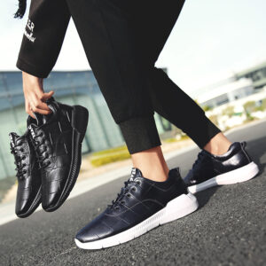 Leather breathable non-slip shoes