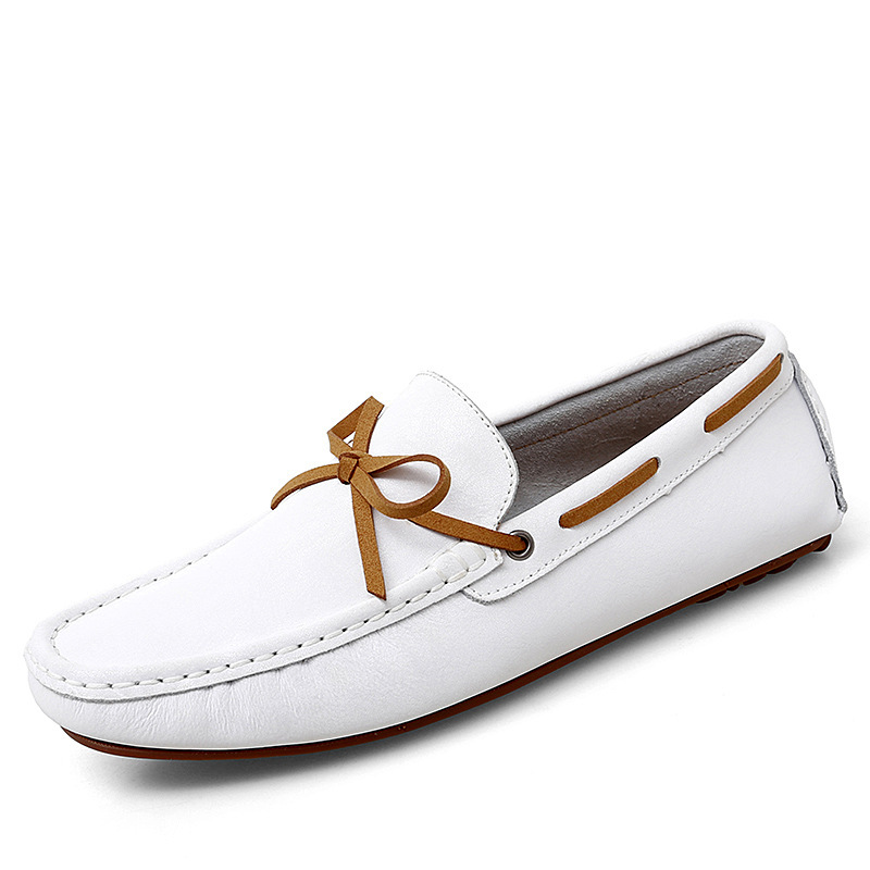 Breathable Glossy Casual Leather Shoes - Image 4