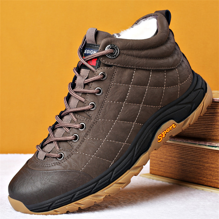 Plush thick comfortable cotton shoes