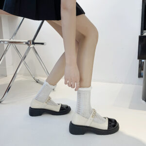 Women's Leather Shoes Thin Japanese Jk With Skirt And Thick-soled Shoes Trend