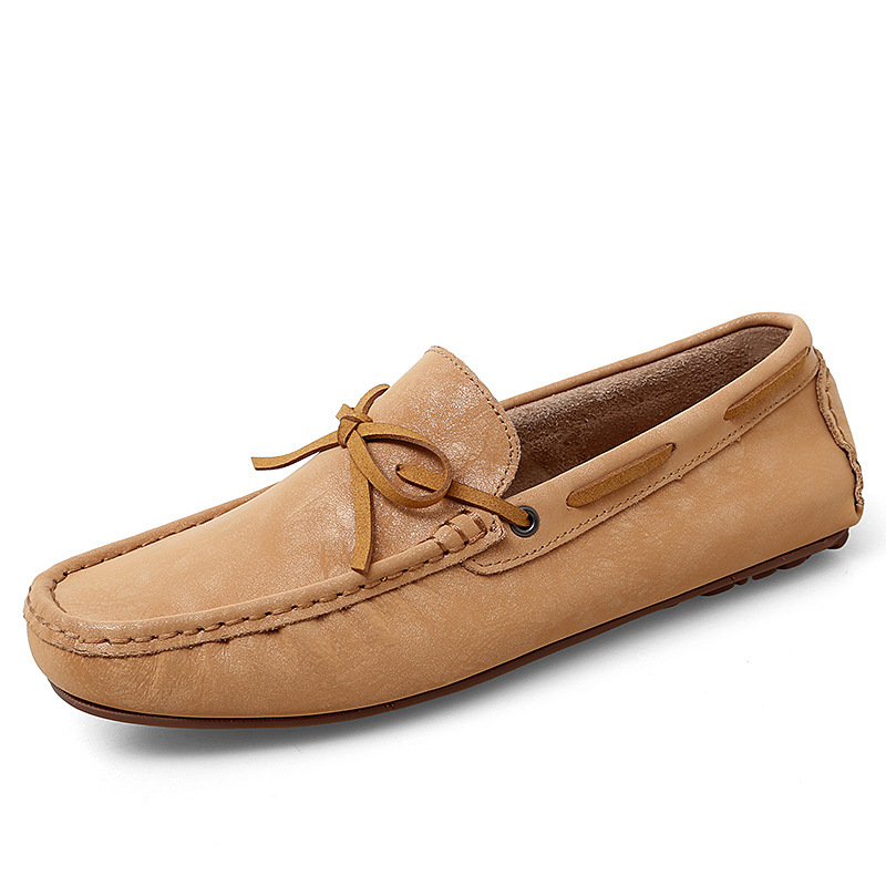 Breathable Glossy Casual Leather Shoes - Image 5