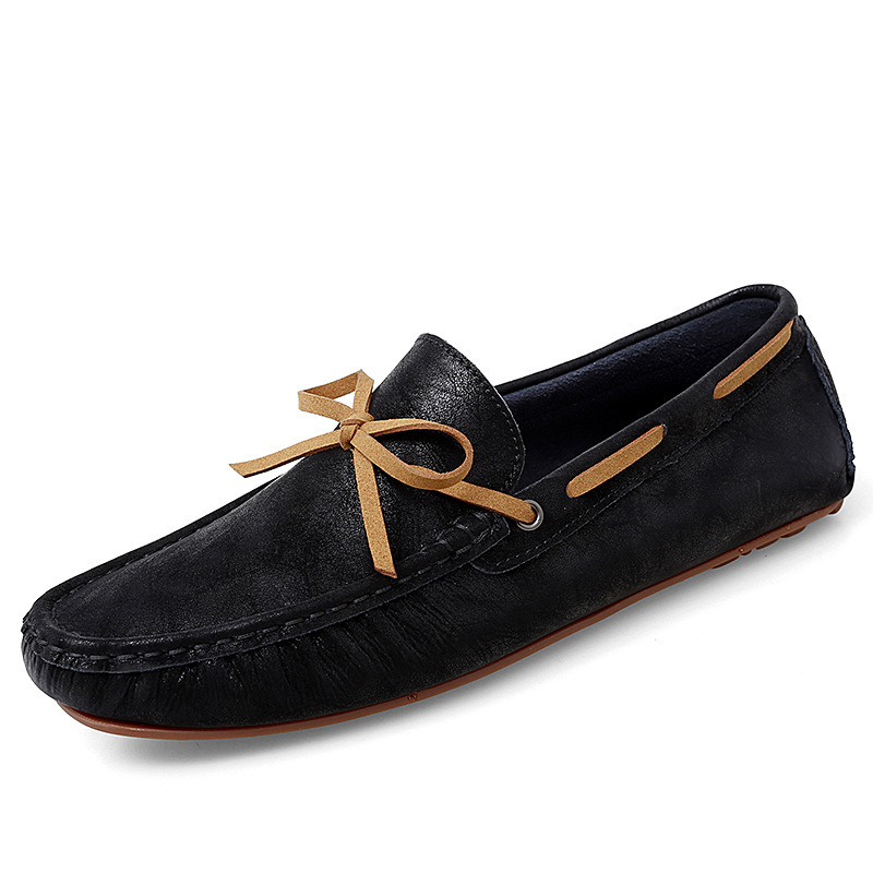 Breathable Glossy Casual Leather Shoes - Image 6